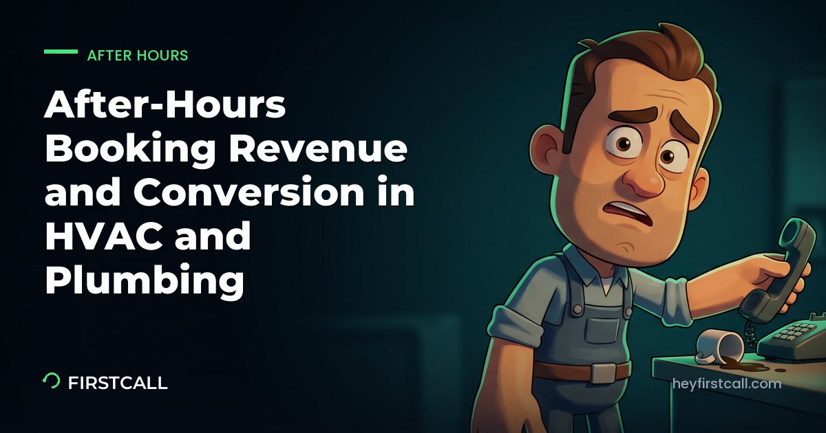 After-Hours Booking Revenue and Conversion in HVAC and Plumbing