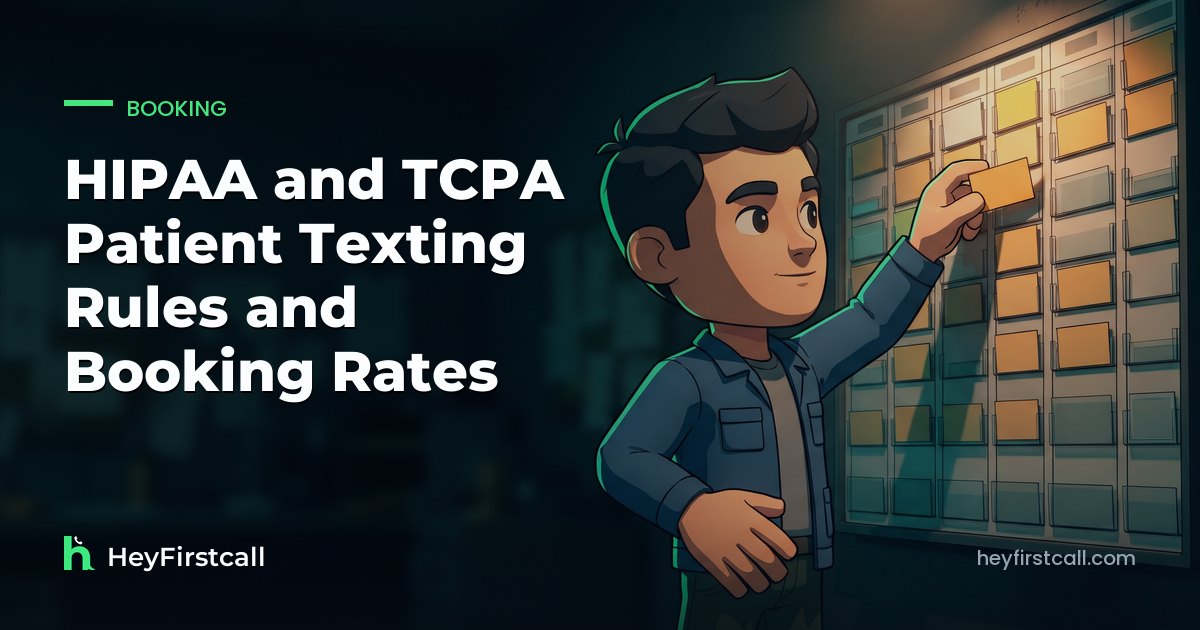 HIPAA and TCPA Patient Texting Rules and Booking Rates