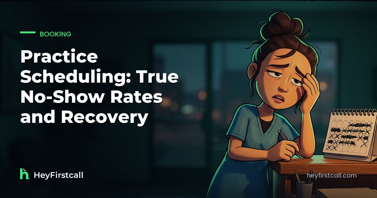 Practice Scheduling: True No-Show Rates and Recovery