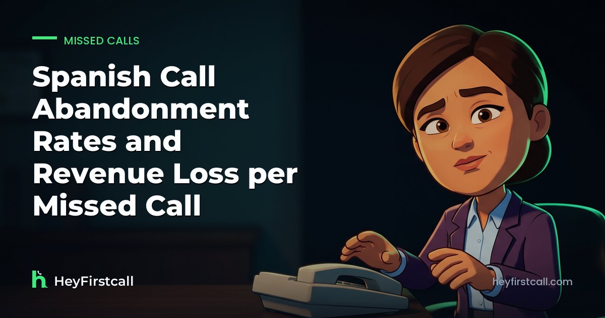 Spanish Call Abandonment Rates and Revenue Loss per Missed Call