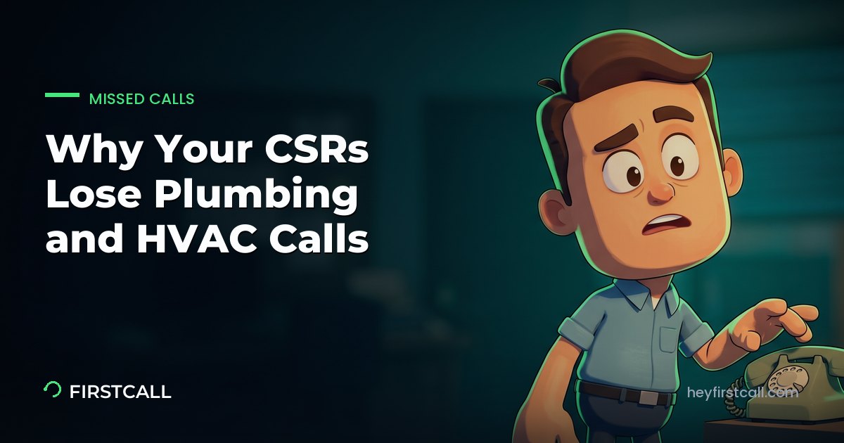 Why Your CSRs Lose Plumbing and HVAC Calls